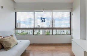 Flat mobiliado na Avenida Beira Rio, Madalena - Vista incrível - Excelente Localização - SH043